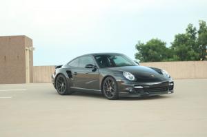 2007 Porsche 911 Turbo Basalt Black on Avant Garde Wheels